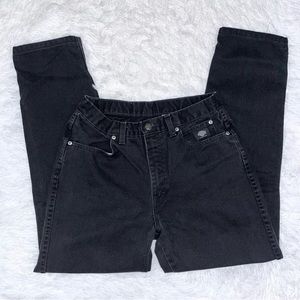 HARLEY DAVIDSON Vintage Women’s Classic High Rise Black Biker Jeans 8 Regular